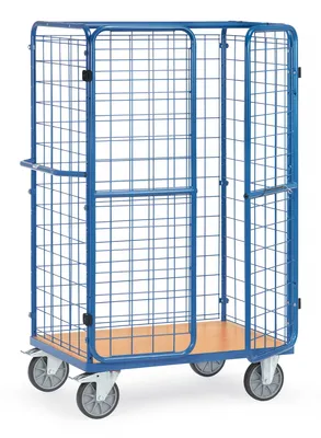 Produktbild von fetra 8582-3, Stahl, Transportwagen, Blau, 600 kg, 4 Rad/Räder, 20 cm