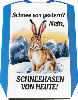 Produktbild von Fröhlicher Schneehase Parkscheibe