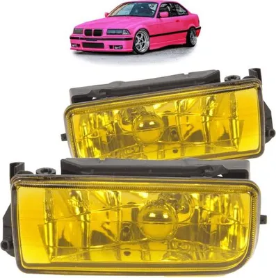 Produktbild von Set Nebelscheinwerfer gelb Rauchglas passt für alle Typen passend für BMW E36 91-99