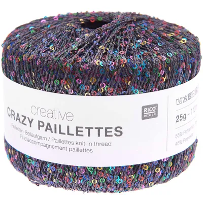 Produktbild von Rico Creative Crazy Paillettes 02 Anthrazit