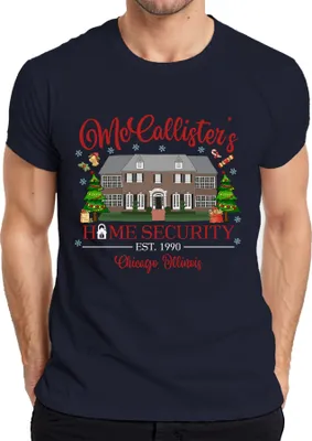 Produktbild von McCallister's Home Security Chicago Illinois - Weihnachten Christmas Xmas Herren T-Shirt, Navy, M
