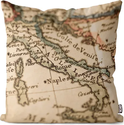 Produktbild von VOID Italien Landkarte Map Kissenbezug Kissenhülle Sofakissen Kissen Deko Outdoor-Kissen Dekokissen