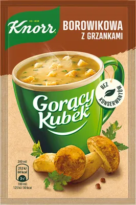 Zdjęcie produktu dla Knorr Gorący Kubek Borowikowa Z Grzankami 15 G