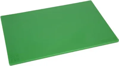 Image de Planche à découper Hygiplas en PEBD vert 45 x 30 x 1 cm