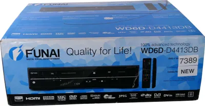 Obrázek produktu pro Funai WD6D-D4413DB – VHS a DVD rekordér (NOVÝ)