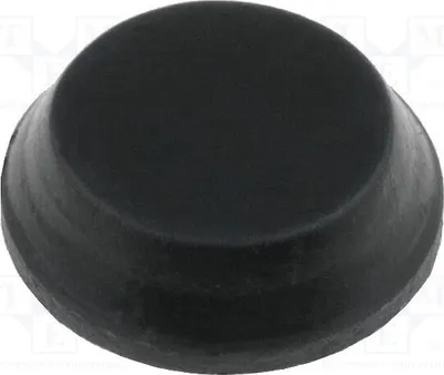 Obrázek produktu pro 10 kusů samolepicích podložek pod paty, velikost E: 4 mm, barva nohou: černá, materiál: guma, rozměry: B: 9,5 mm, A: 12 mm