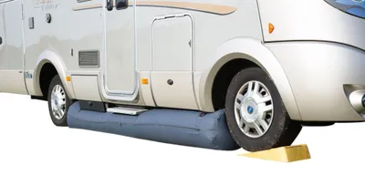 Produktbild von DWT Windschutz-Schlauch 5m - 500x40 cm (LxØ) aufblasbar - grau - RipStop Polyestergewebe - für Wohnmobil- und Busvorzelte