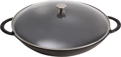 Obrázok produktu pre Staub Wok, Kolo, Wok/panvica na vysmážanie, Čierna, 5,7 L, 1 osôb, 6,1 kg
