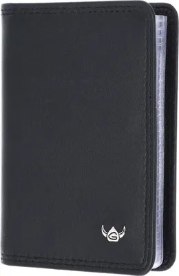 Image de Golden Head Cuir étui pour carte de crédit Polo RFID Protect Kartenetui 4431 Schwarz noir