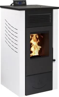 Produktbild von Pelletofen Sunny 15 C kanalisierbar weiß | 15kW | WIFI + Fernbedienung Option