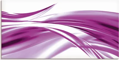 Produktbild von ARTland Leinwandbild Schöne violette Welle - Abstrakt Größe: 40x20 cm