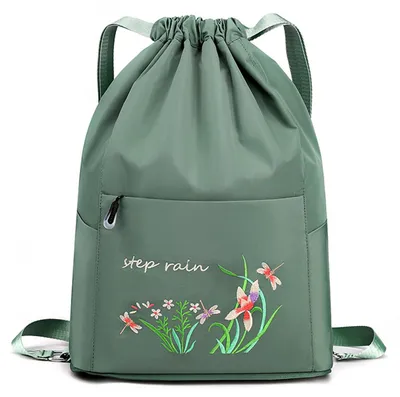 Produktbild von Rucksack mit Kordelzug, Damen-Kordelzugbeutel, wasserdichter Rucksack mit Kordelzug