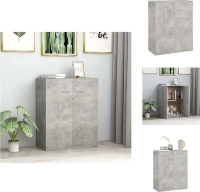 Produktbild von vidaXL Sideboard Betongrau 60x30x75 cm Holzwerkstoff -  Sideboards