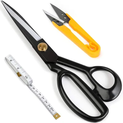 Produktbild von Professionelle 22,9 cm Schneiderschere zum Schneiden von Stoffen und Leder, scharfe Nähschere für Heimwerker, Künstler und Näherinnen.