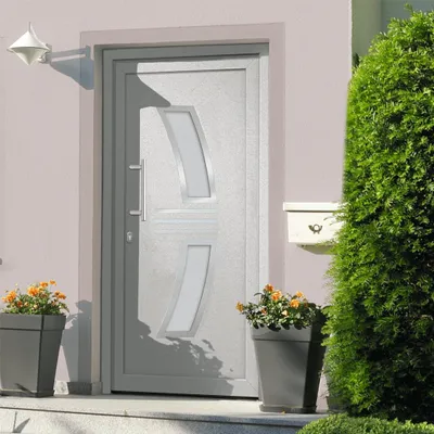 Zdjęcie produktu dla vidaXL Drzwi wejściowe białe 98x208 cm