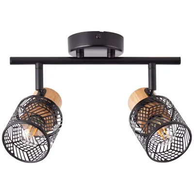 Produktbild von BRILLIANT Spotrohr, 2-flammig Santy braun IP20 E14 42 Watt g. f. Tropfenlampe
