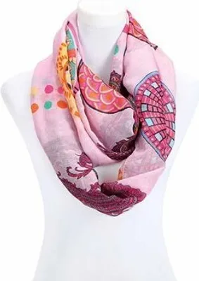 Produktbild von Damen Schlauchschal in zartem Rosa