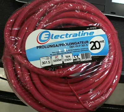 Zdjęcie produktu dla Przedłużacz ogrodowy z wtyczką i gniazdami, fioletowy, 20 metrów