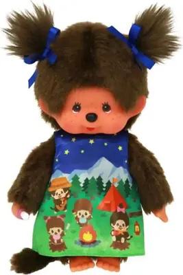 Obrázek produktu pro Monchhichi Mädchen 20cm Camping Dress, Camping Girl, Sekiguchi