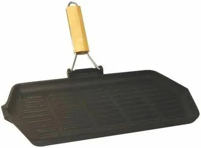 Zdjęcie produktu dla Prostokątna żeliwna patelnia grillowa - 335 x 195 cm