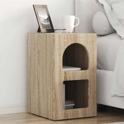 Obrázok produktu pre vidaXL Nočný stolík 2 ks dub Sonoma 29,5 x 35 x 50 cm Materiál na báze dreva