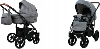 Obrázek produktu pro BabyLux® Optimal | Kocárek 2v1 Set | Grey Flex Black | Kombinovaný kocárek | Sada kocárku |