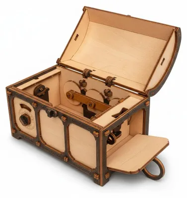 Image de InAndOutdoorMatch - Boîte-puzzle en bois - Puzzle en 3D, Image générée par une IA
