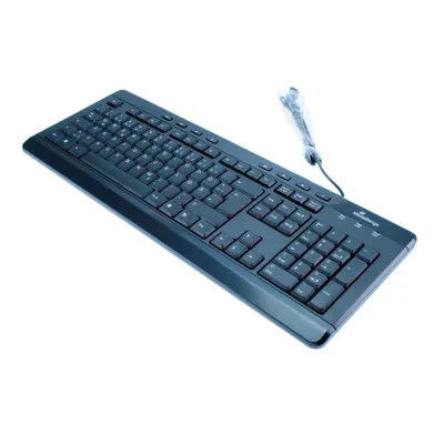 Produktbild von MediaRange MROS102, Volle Größe (100%), Kabelgebunden, USB, Mechanischer Switch, QWERTZ, Schwarz