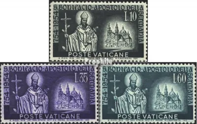 Produktbild von Briefmarken Vatikanstadt 1955 Mi 230-232 (kompl.Ausg.) postfrisch Hl. Bonifatius