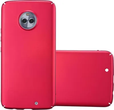 Obrázok produktu pre Cadorabo puzdro pre Motorola MOTO X4 ochranný kryt v červenom tvrdom puzdre kryt mobilného telefónu puzdro