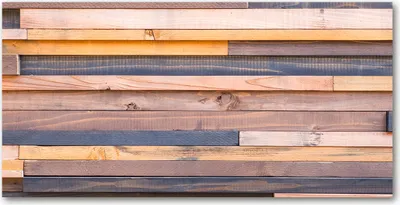Produktbild von Tulup® Glas-Bild - 100x50 -Wandkunst - Wandbild hinter gehärtetem Sicherheitsglas  - Sonstige - Holzwand - Braun