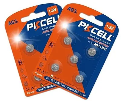 Zdjęcie produktu dla Baterie guzikowe AG3 LR41 SR41 alkaliczne 1 5V zestaw 10 sztuk