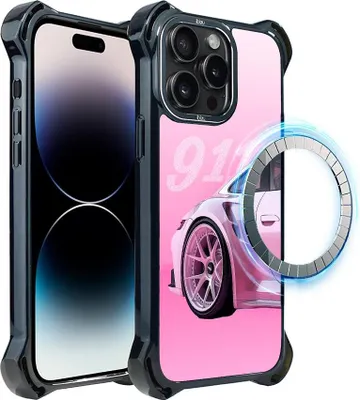 Obrázok produktu pre puzdro na iPhone 14 Pro Max IBIZU DropGuard Ultra s MagSafe, TechDrive, 911 Pink