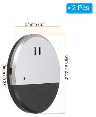 Produktbild von Tš¹r Fenster Alarm 2 Pack 125dB Vibrationsalarm Sensor Tš¹r Fenster Sicherheit Offene Alarme Schwarz Silberton