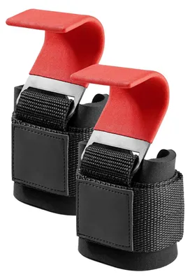 Immagine prodotto di Optrekhaken per allenamento della forza - Set di 2 cinture per il sollevamento pesi, ideali per esercizi come il deadlift