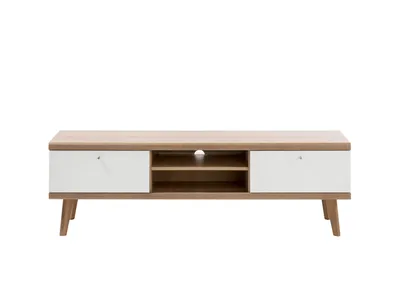 Produktbild von Lowboard Merle - Skandinavisches Design - Eiche Riviera