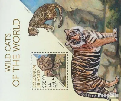 Produktbild von Briefmarken Salomoninseln 2013 Mi Block 215 (kompl. Ausg.) postfrisch Wilde Katzen