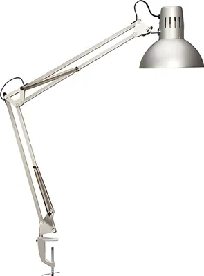 Image de MAUL Lampe de table MAULstudy E27 sans ampoule Klemmfuß argent