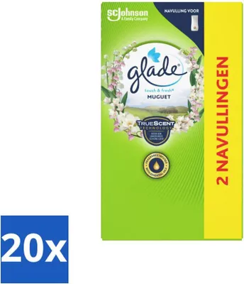 Produktbild von Glade - Touch & Fresh Nachfüller - Maiglöckchen - 2 × 10 ml - Vorteilspack - 20 Stücke