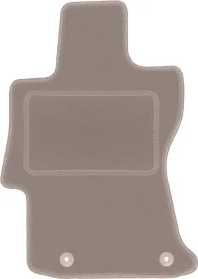 Produktbild von Fahrerfußmatte Velours beige passend für Subaru XV II (2019-, SUV) – mit Befestigungen – passgenau