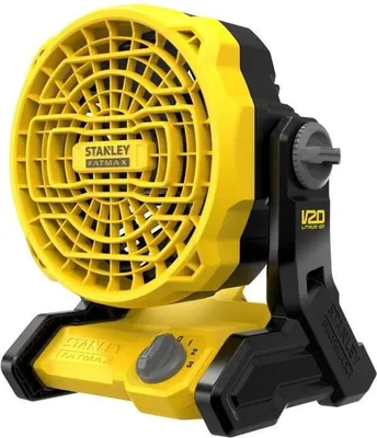 Obrázok produktu pre Ventilátor, Stanley Fatmax SFMCE001B-XJ, akumulátorový ventilátor, 3 rýchlosti, 8 hodín prevádzky, bezdrôtový