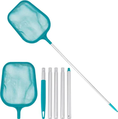 Obrázok produktu pre Pool Skimmer 150 cm, Hliníková teleskopická tyč, Jemná sieť, Pre bazény a rybníky