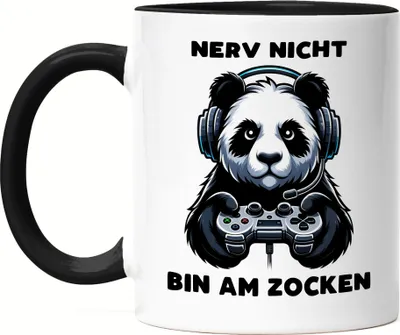 Produktbild von Nerv nicht Bin am zocken Koala-Bär Tasse Schwarz - Multiplayer Geschenkidee