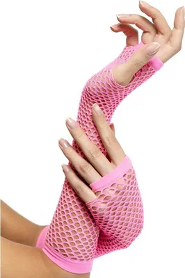 Produktbild von y Handschuhe Netz Netzhandschuhe Lang Pink