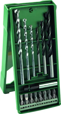Image de Mini-X-Line Mixed-Set, 15 pièces, 3 forets à pierre, 3 forets à bois, 8 embouts de vissage