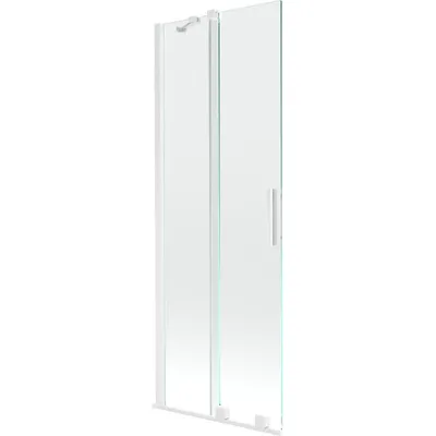 Obrázok produktu pre Mexen Velar vaňová zástena dvojkrídlová Posuvný 70 x 150 cm, Priehľadné, Biela - 896-075-000-01-20
