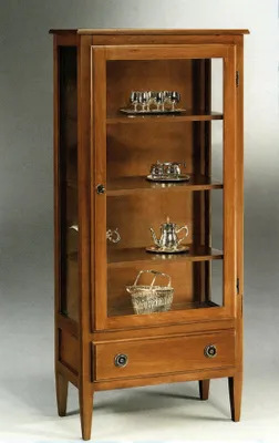 Image de Vitrine Buffet Armoire Étagère Style moderne Salon Armoire en verre Vitrines Nouveau