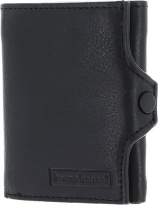 Produktbild von bruno banani Leder Geldbörse Wallet Black schwarz