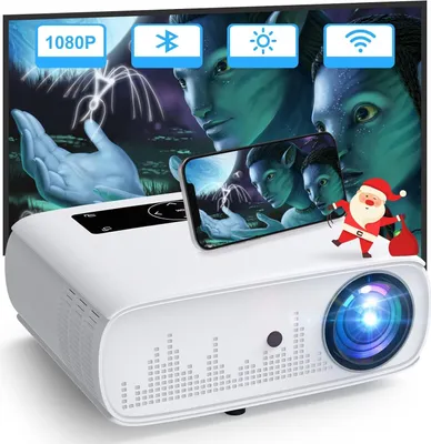 Produktbild von Hopvision Beamer, 4K Beamer 15000 Lux Native 1080p WiFi Full HD Heimkino Video Bluetooth 350 '' Display Kompatibel MIT TV, HDMI, USB, X-Box,
