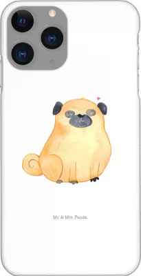 Produktbild von Mr. & Mrs. Panda Iphone 11 Pro Handyhülle Mops - Weiß - Geschenk, Liebe, Hund, Knuffig, Hundeliebe, Premium Kunststoff, Handy Case, Sprüche